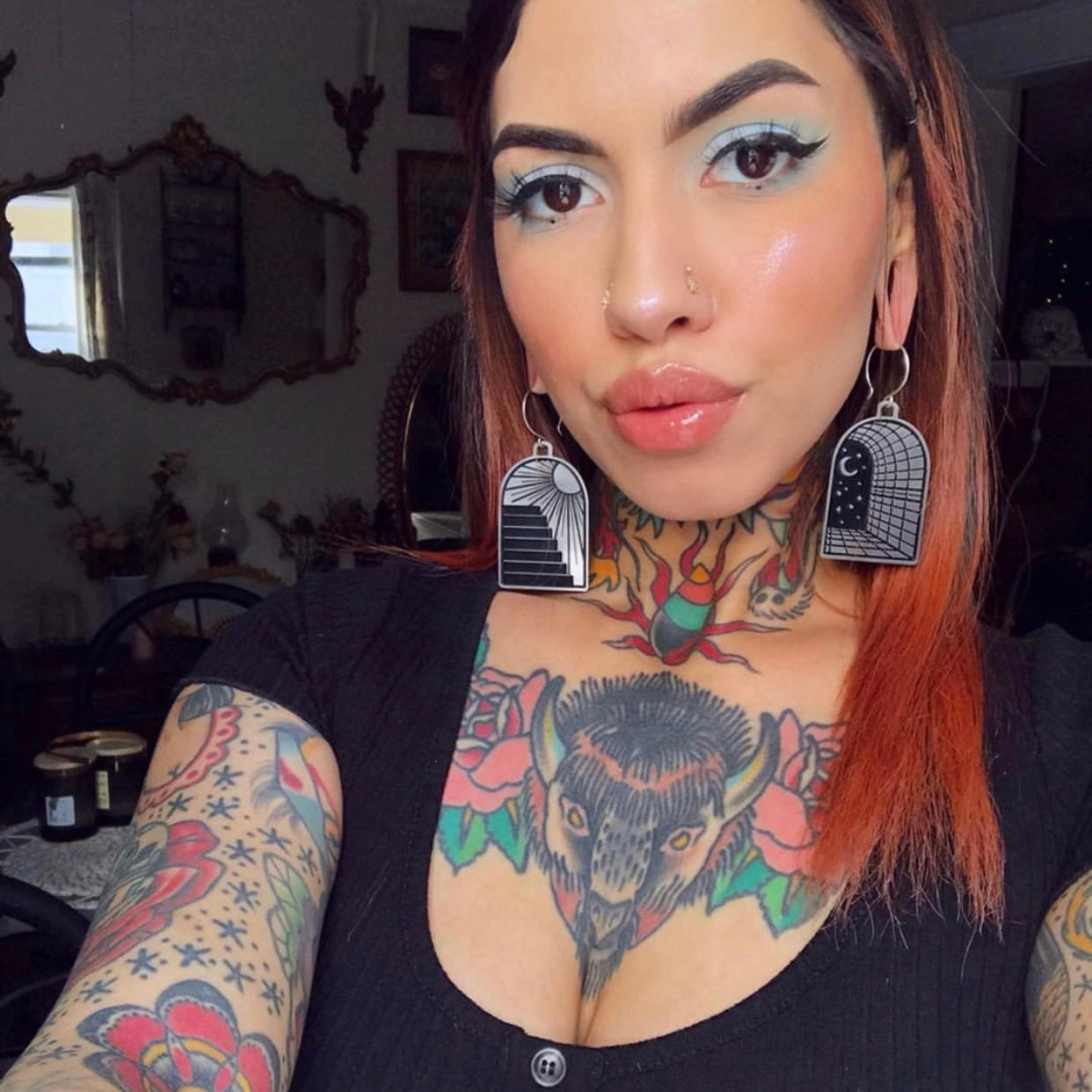 Portal Earrings - Earrings (2D) - While Odin Sleeps